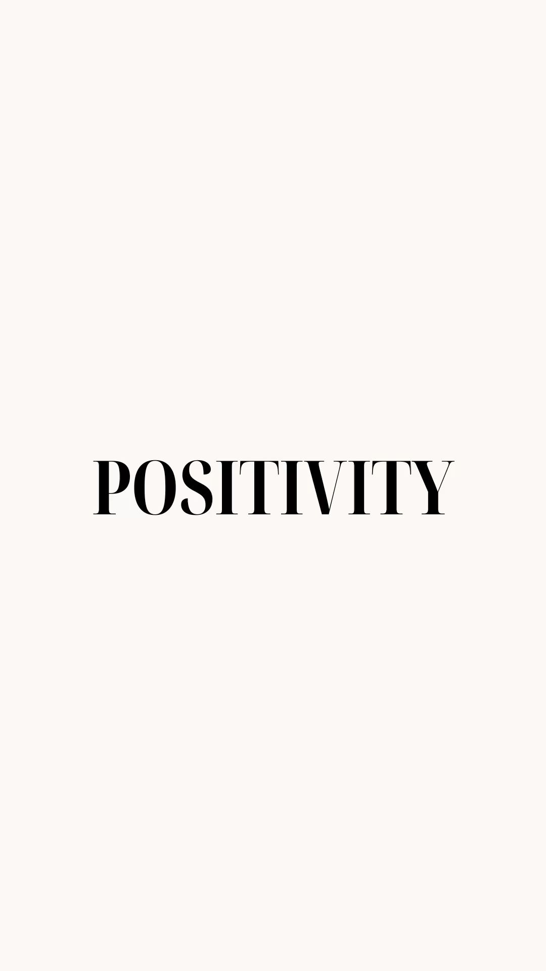 Minimal Positivity Typography