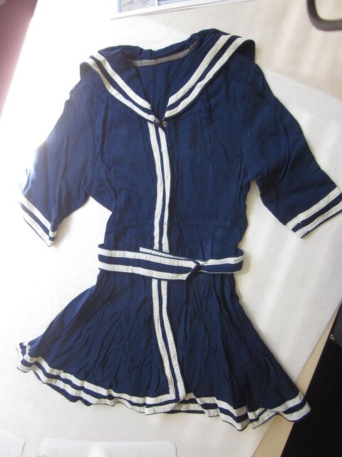 Navy Blue Sailor Collar Dress