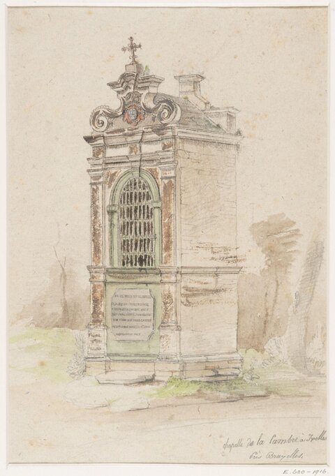 Watercolor Sketch of La Cambre Chapel