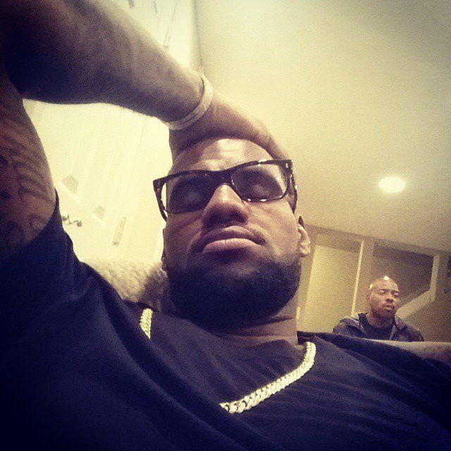 LeBron James Indoor Selfie