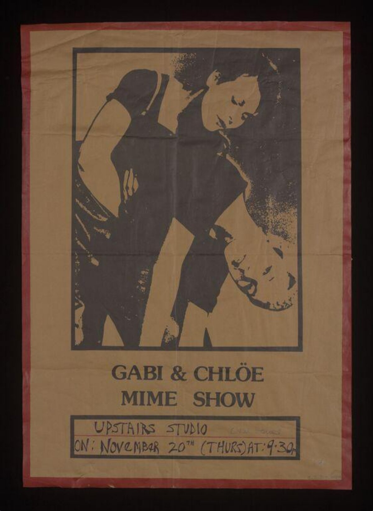 Gabi & Chloë Mime Show Poster