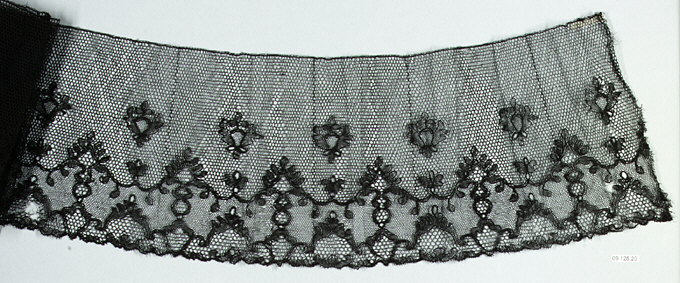 Black Floral Lace Trim