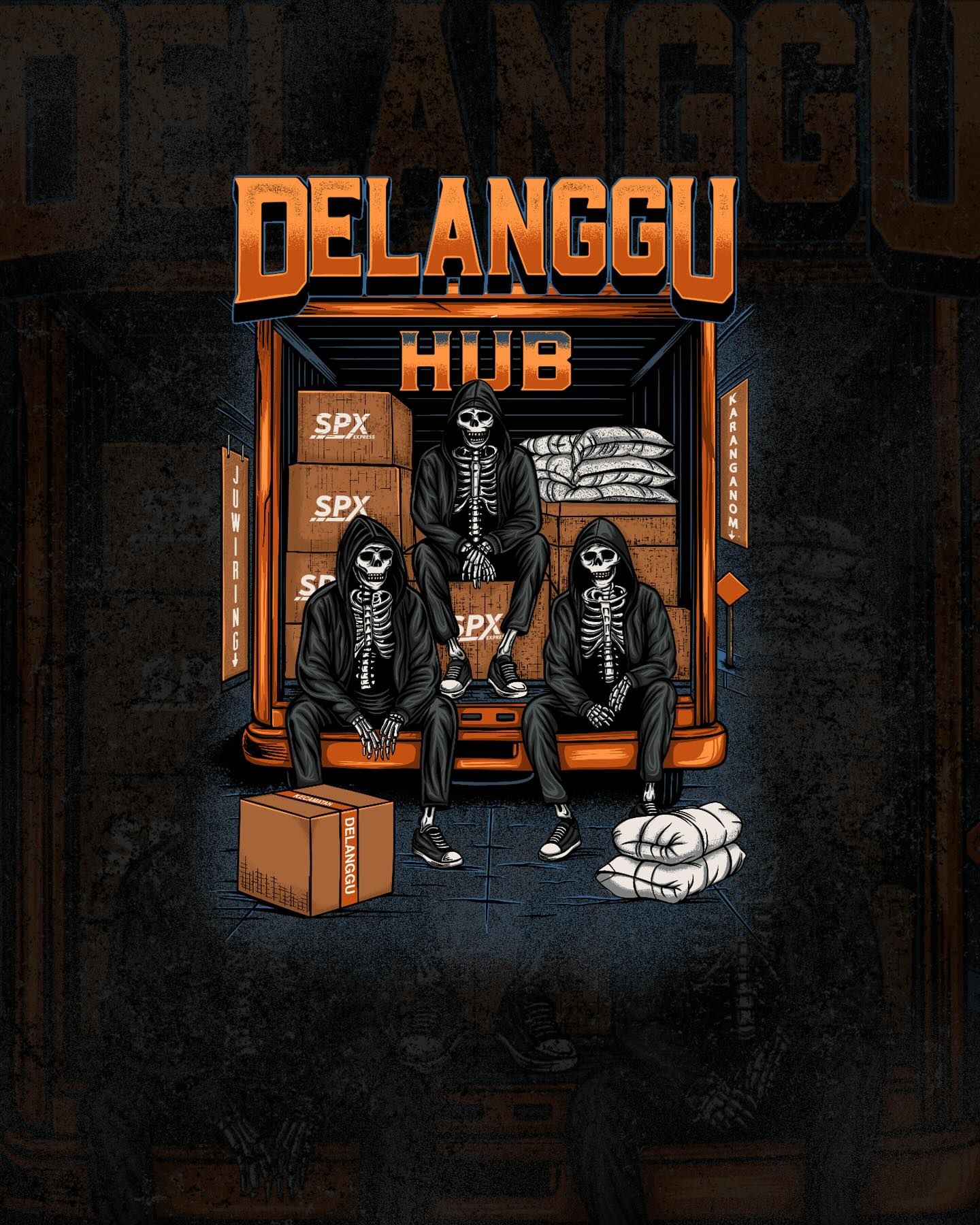 Delanggu Hub Skeleton Delivery Art