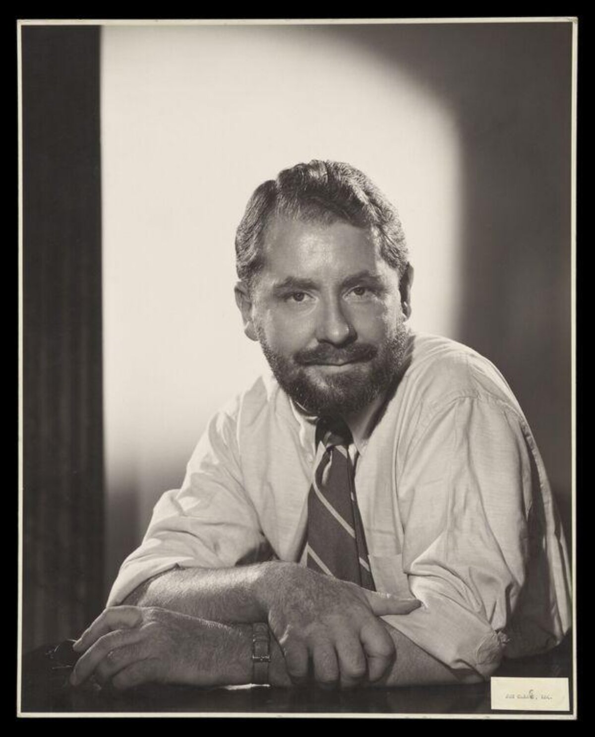 Vintage Studio Portrait of Bearded Man