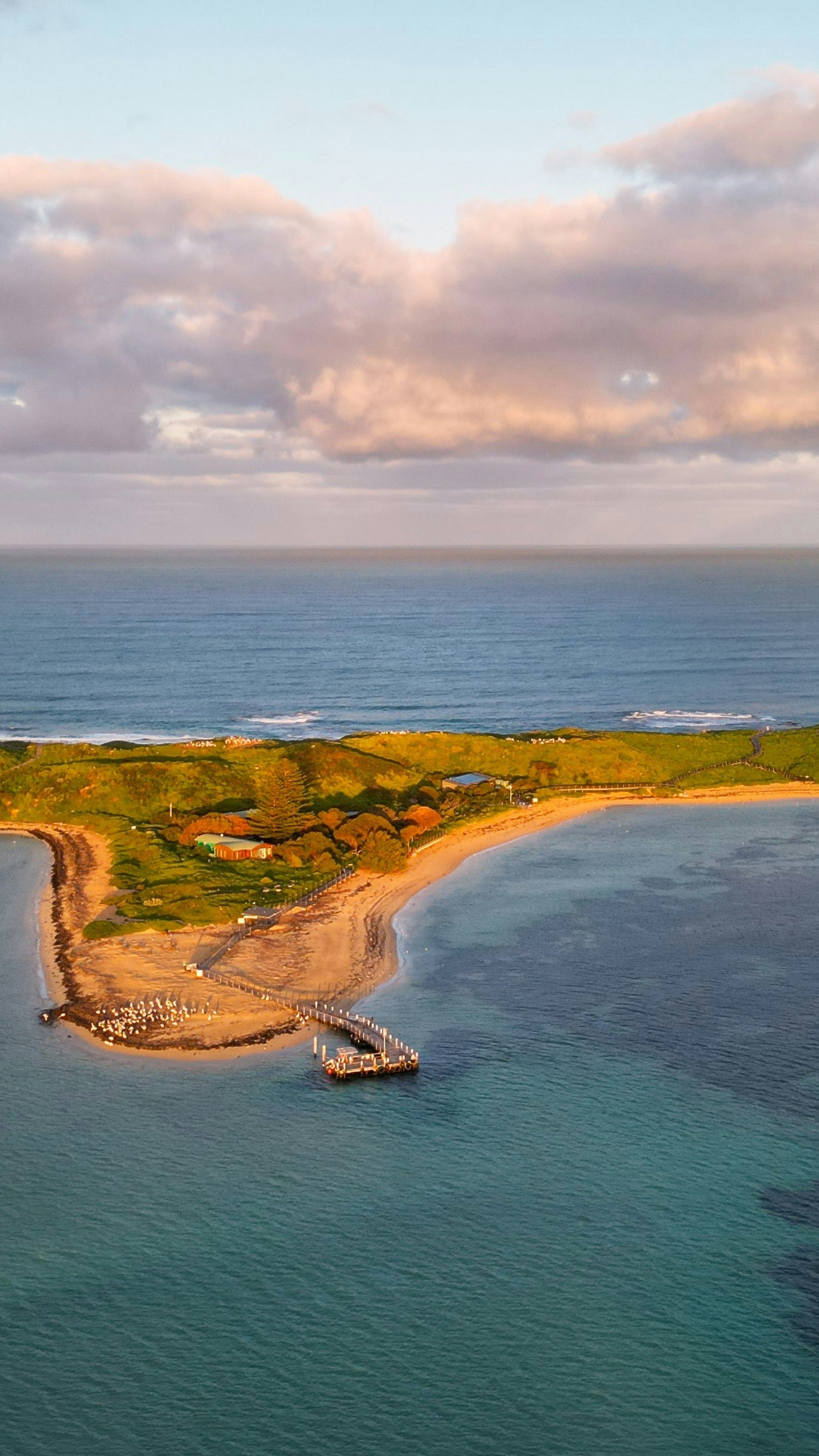 Aerial View of Coastal Headland