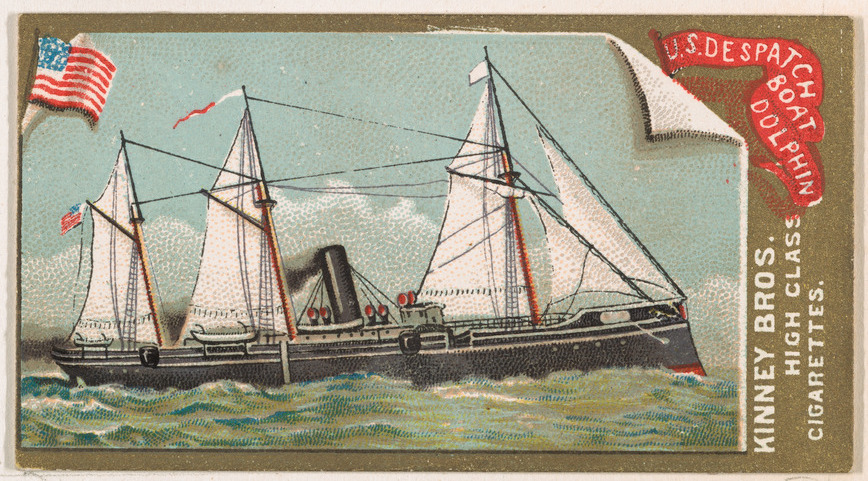 US Dispatch Boat Dolphin Cigarette Card
