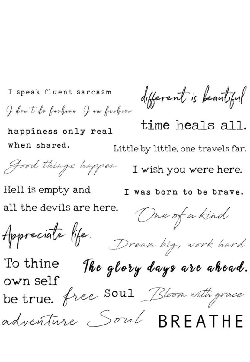 Inspirational Quote Text Collection