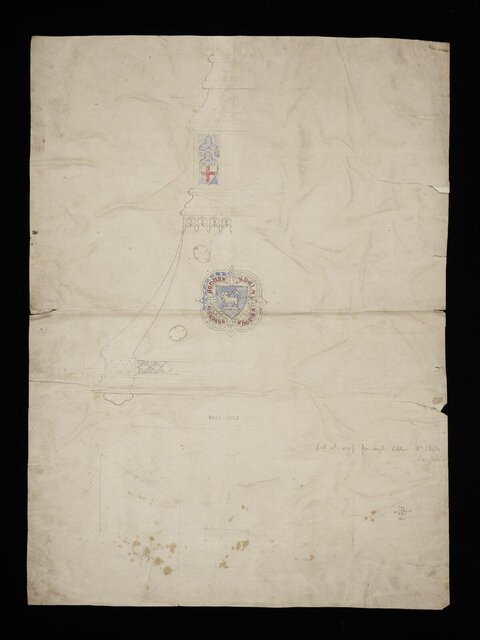 Architectural Drawing of Altar Cross