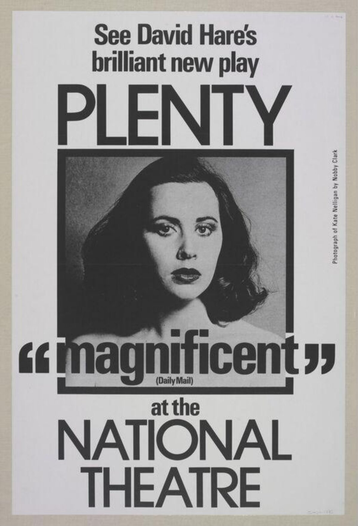 Play Plenty National Theatre Poster