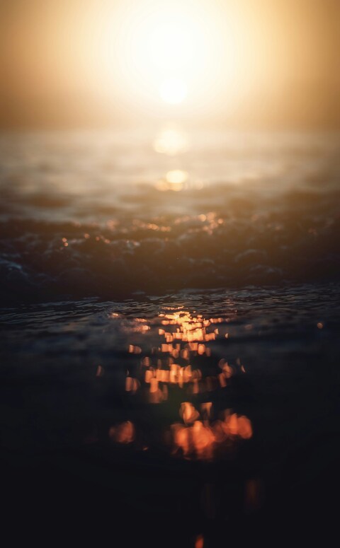Sunset Reflections on Sea