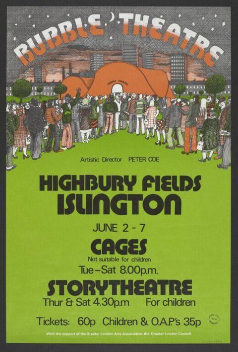 Bubble Theatre Performance Poster