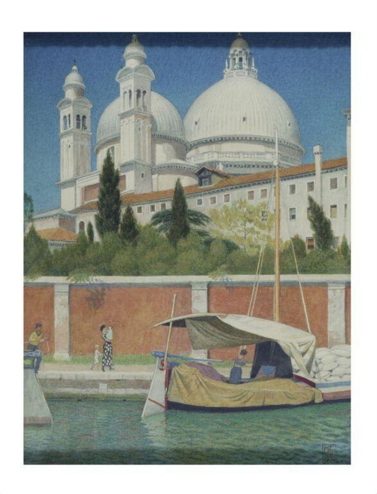 Venice Canal Basilica View