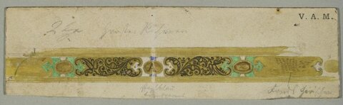 Ornamental Border Design Sketch