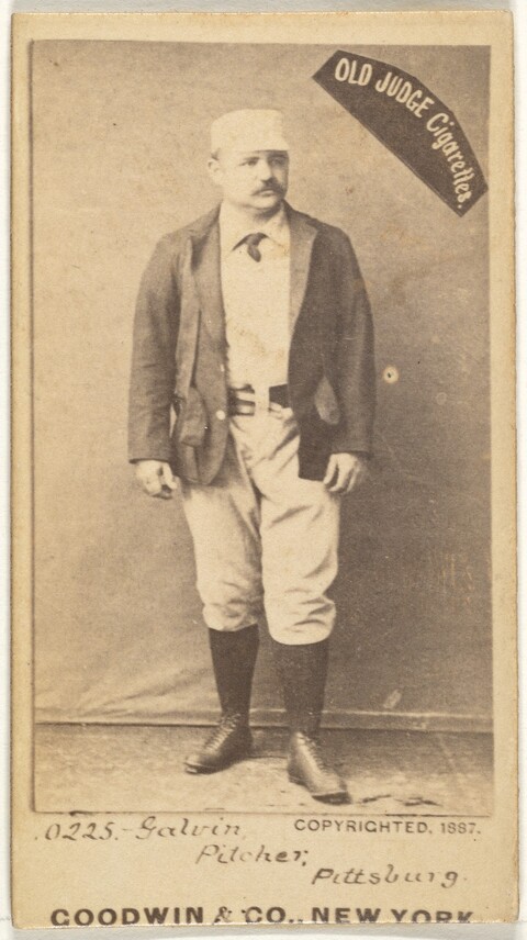 1887 Galvin Old Judge Cigarette Baseball Card