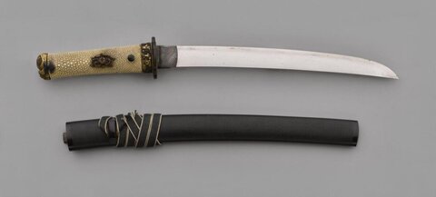 Japanese Short Sword and Scabbard