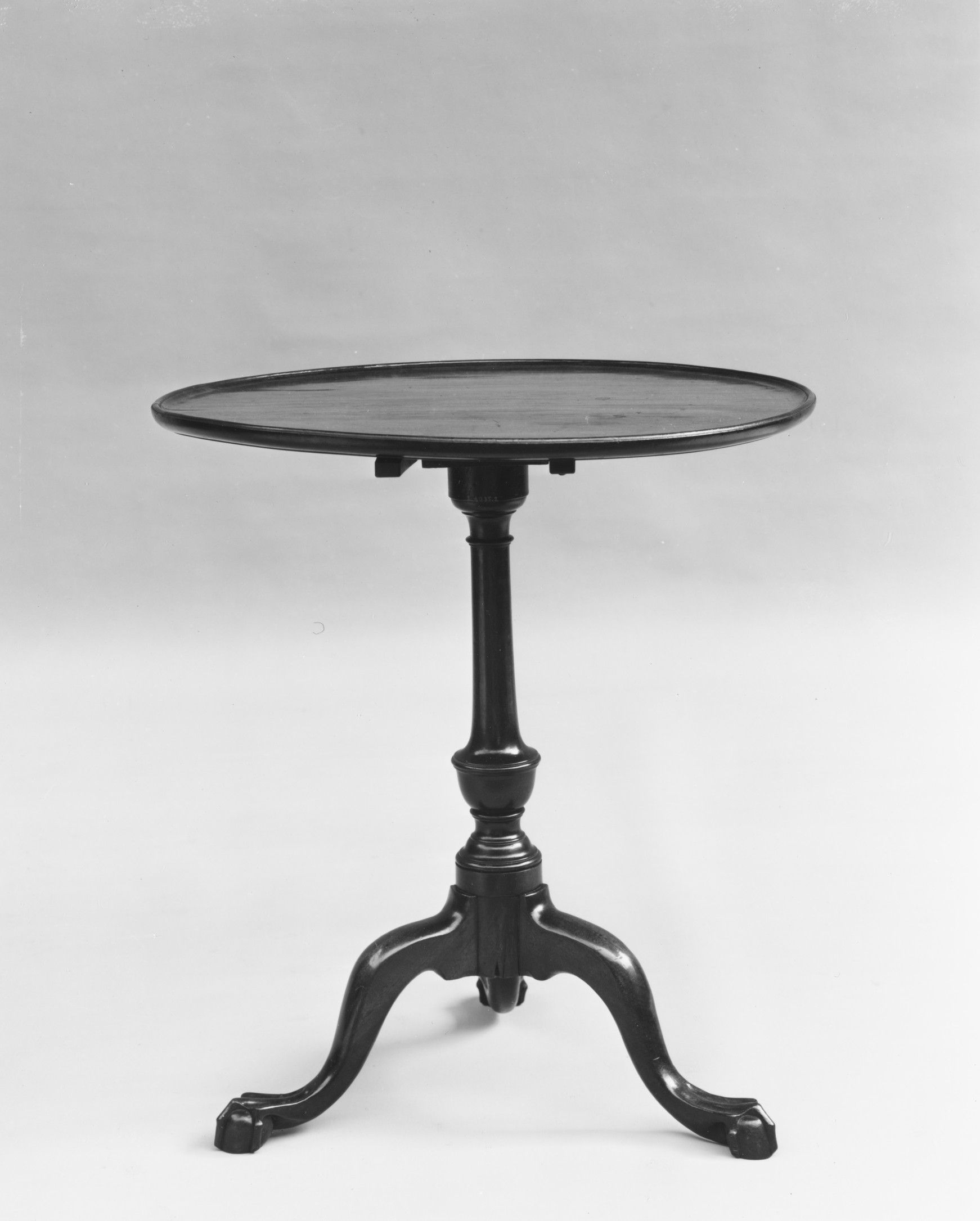Dark Wooden Tripod Side Table