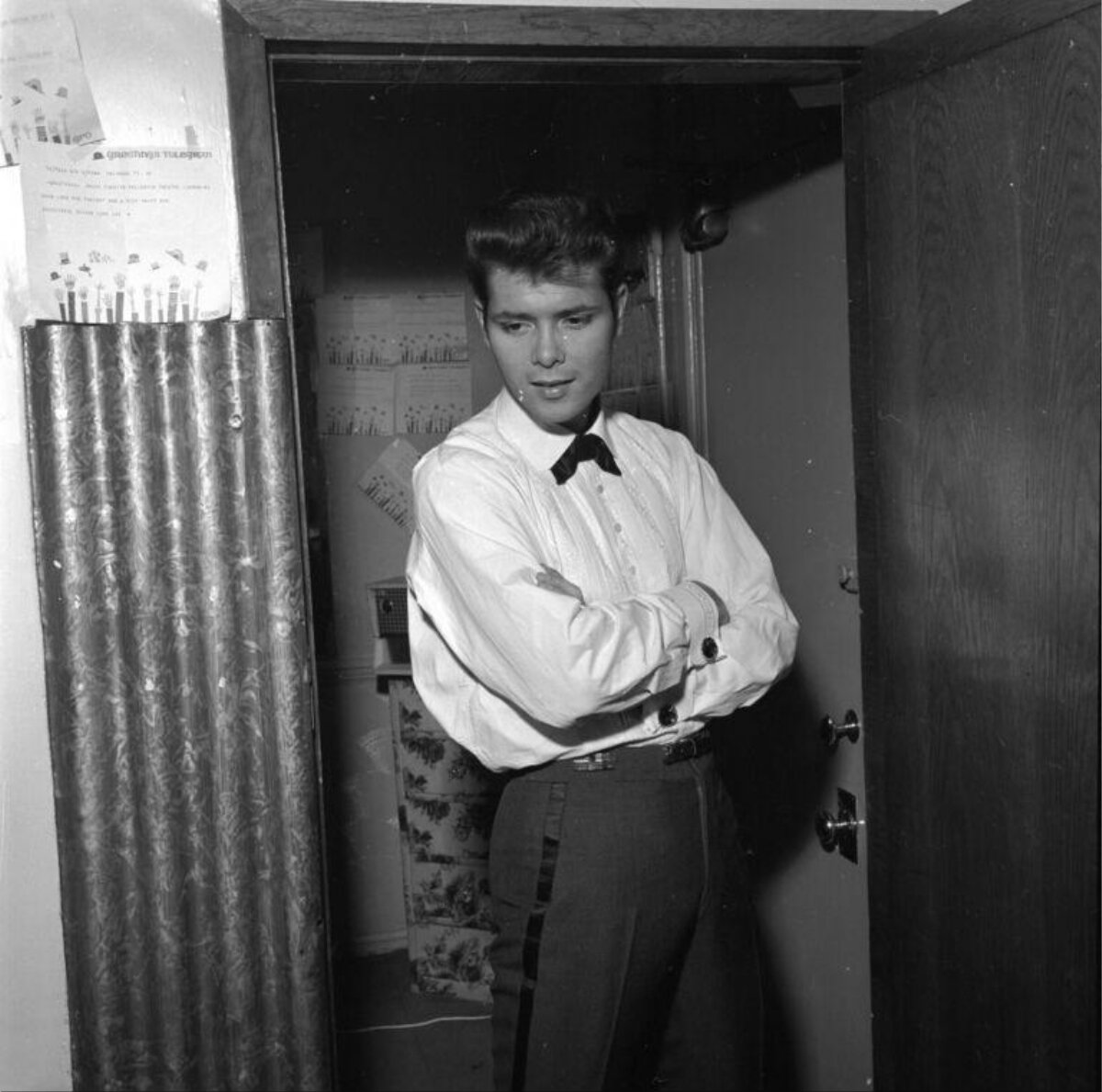 Young Man In Formal Wear In Doorway