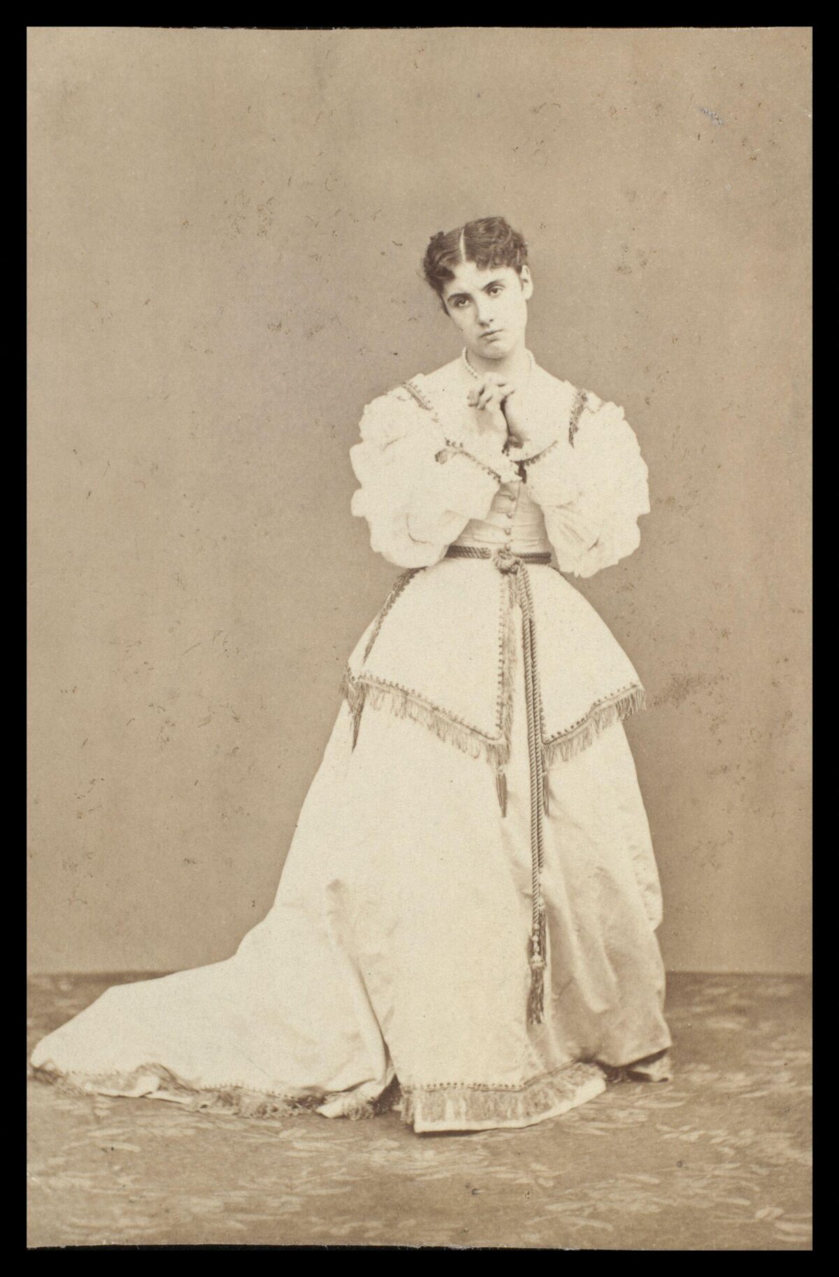Sepia Portrait of Victorian Woman