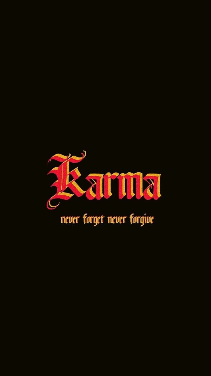 Karma Quote Text Art