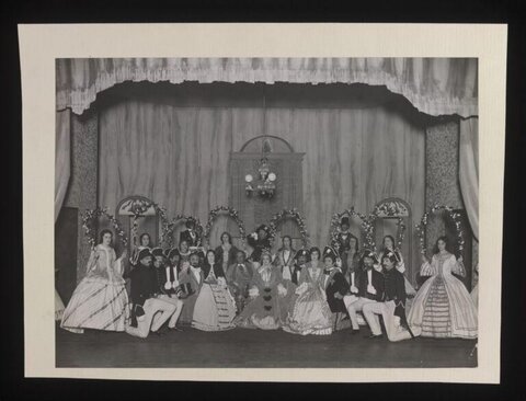 Vintage Theater Cast Group Photo