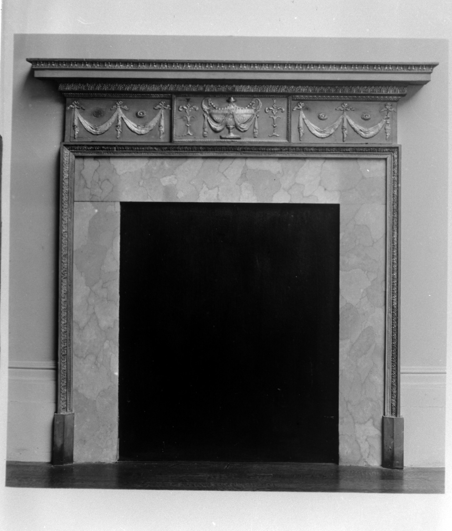 Ornate Antique Fireplace Mantel