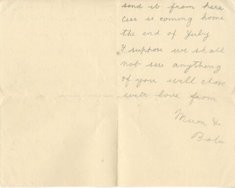 Vintage Handwritten Personal Note