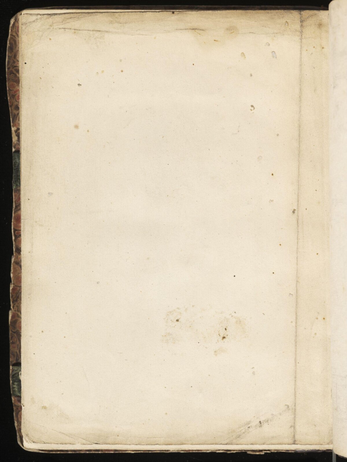 Blank Endpaper of Antique Book — White Backgrounds