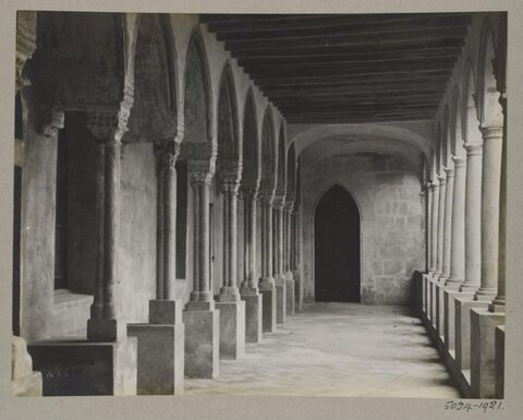 Gothic Cloister Colonnade Corridor