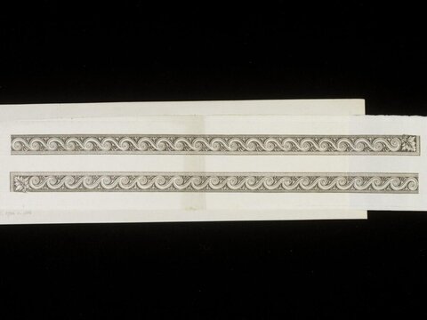 Two Antique Scroll Decorative Borders