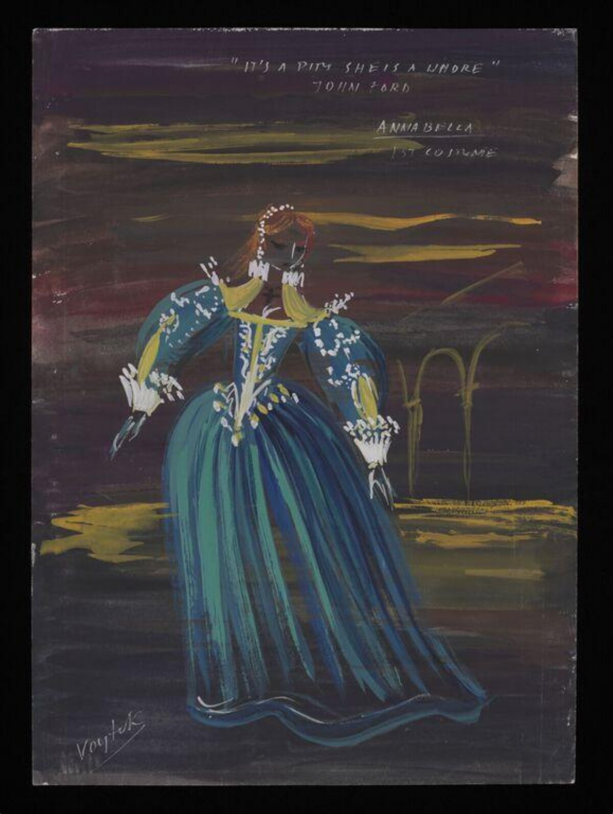 Annabella First Costume Design Sketch