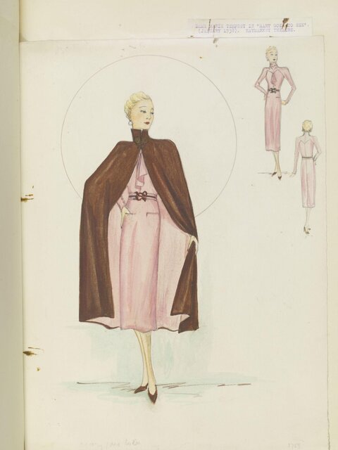 1938 Theatrical Costume Sketch