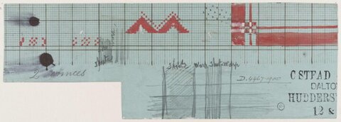 Vintage Textile Pattern Design Sketch