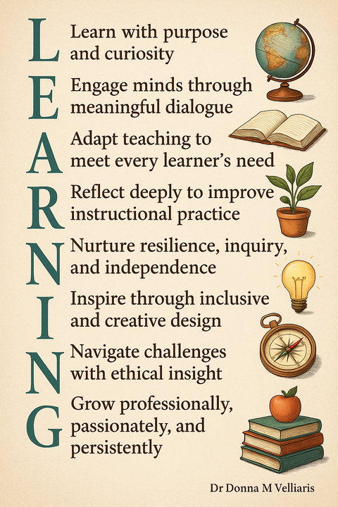 Learning Principles Acrostic Poster
