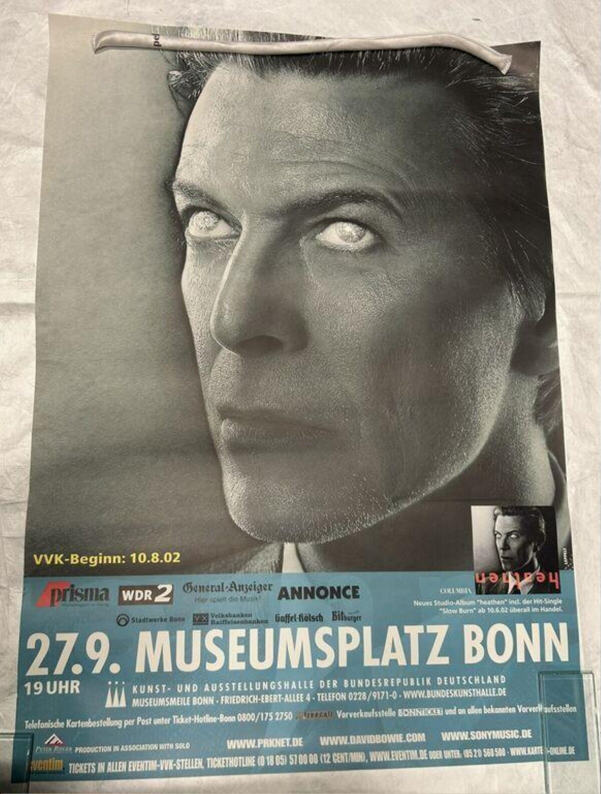 David Bowie Bonn Concert Poster