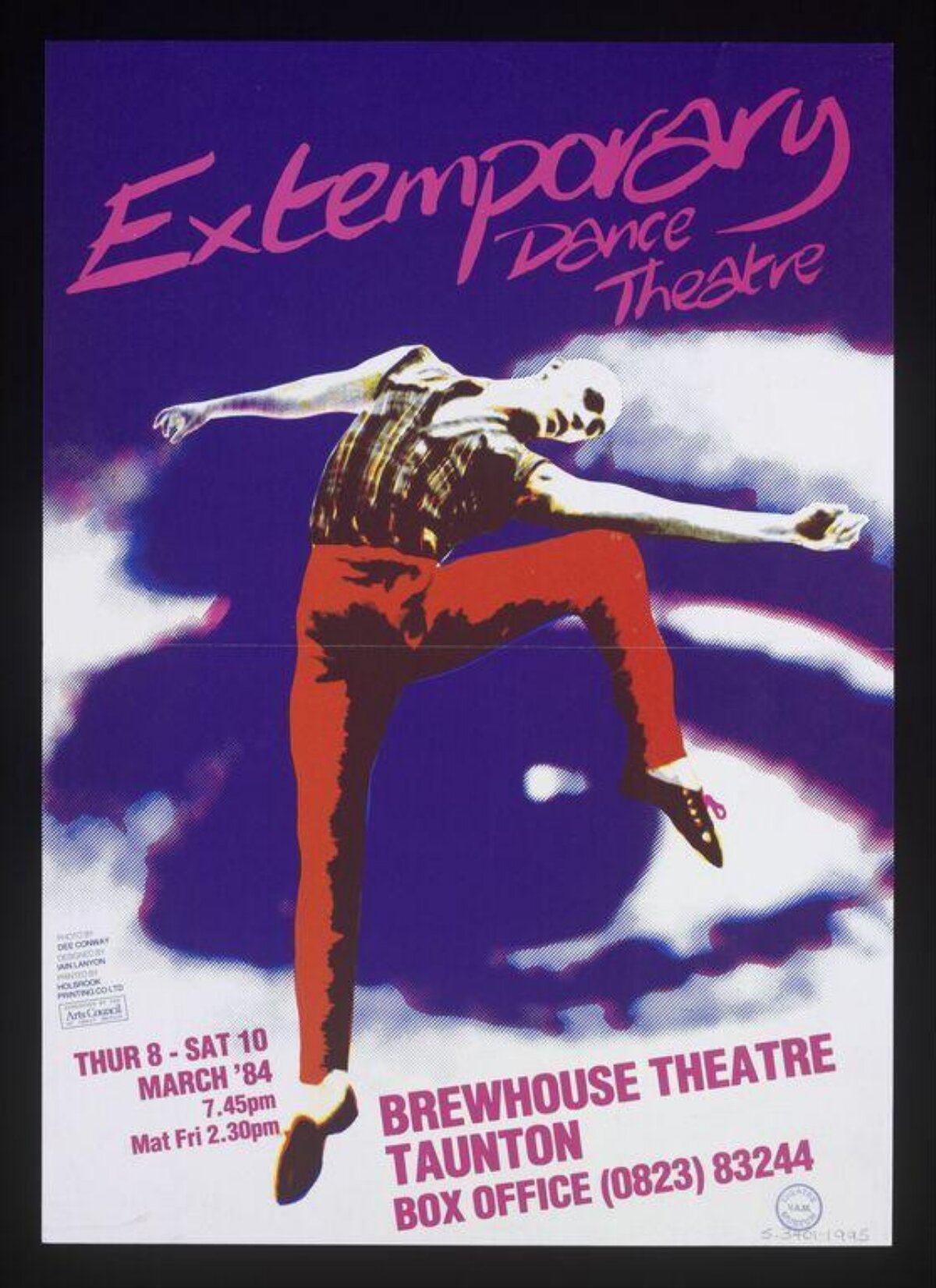 1984 Extemporary Dance Theatre Performance Poster