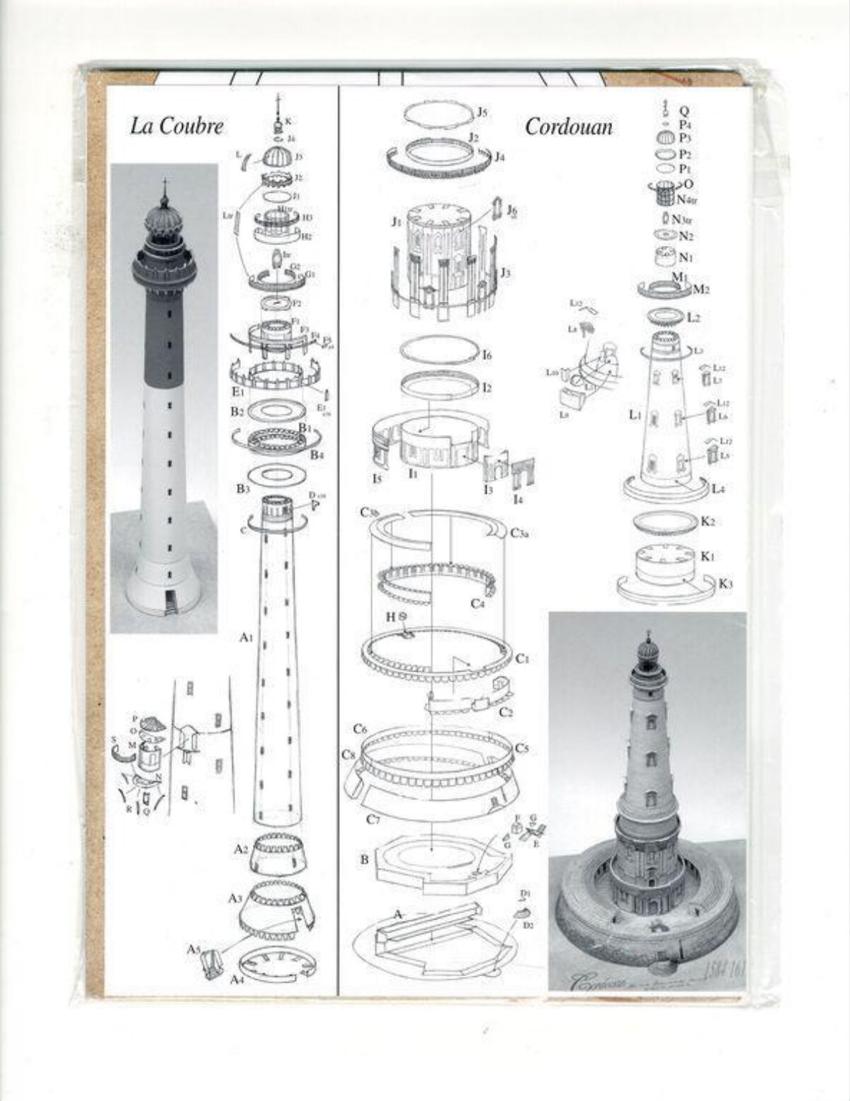 Two Lighthouse Paper Model Plans