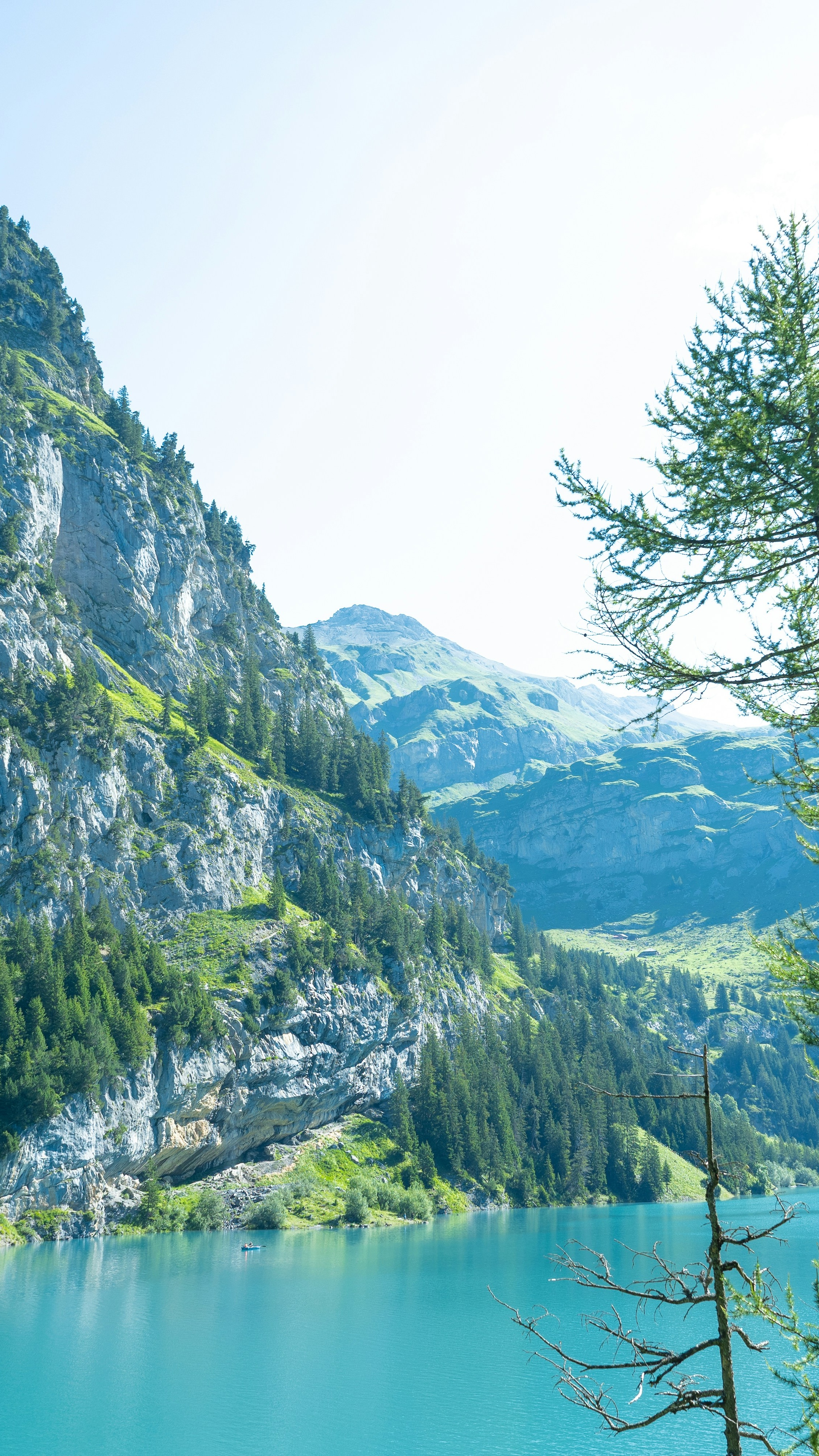 Turquoise Alpine Mountain Lake
