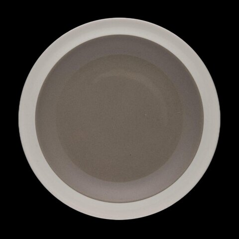 Two-Tone Round Ceramic Plate