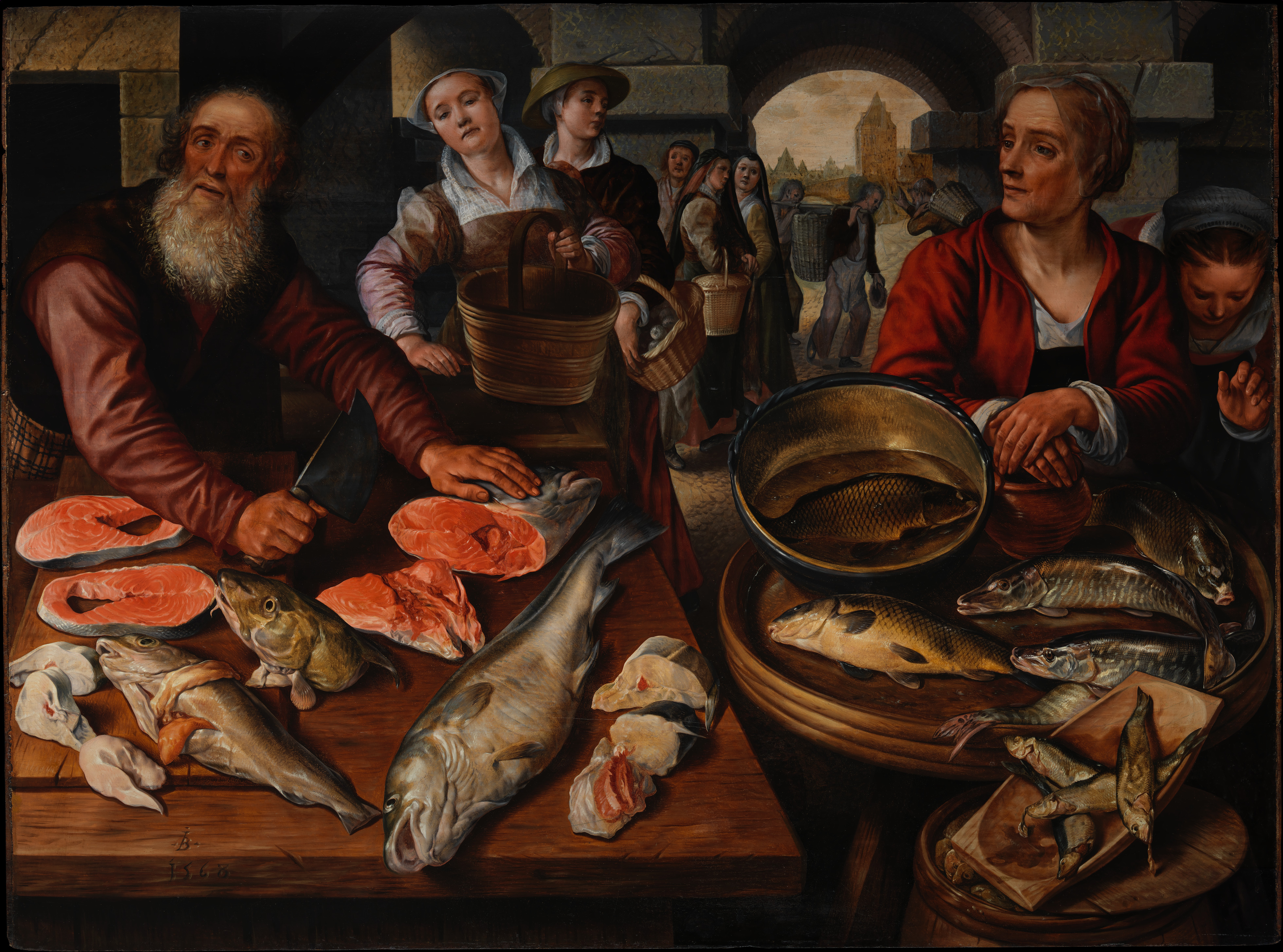 Fish Market Scene