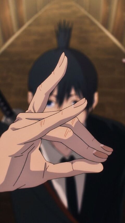 Anime Character Hand Sign Pose