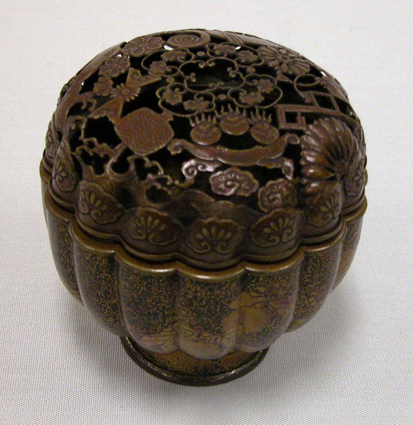 Carved Pumpkin-shaped Incense Burner