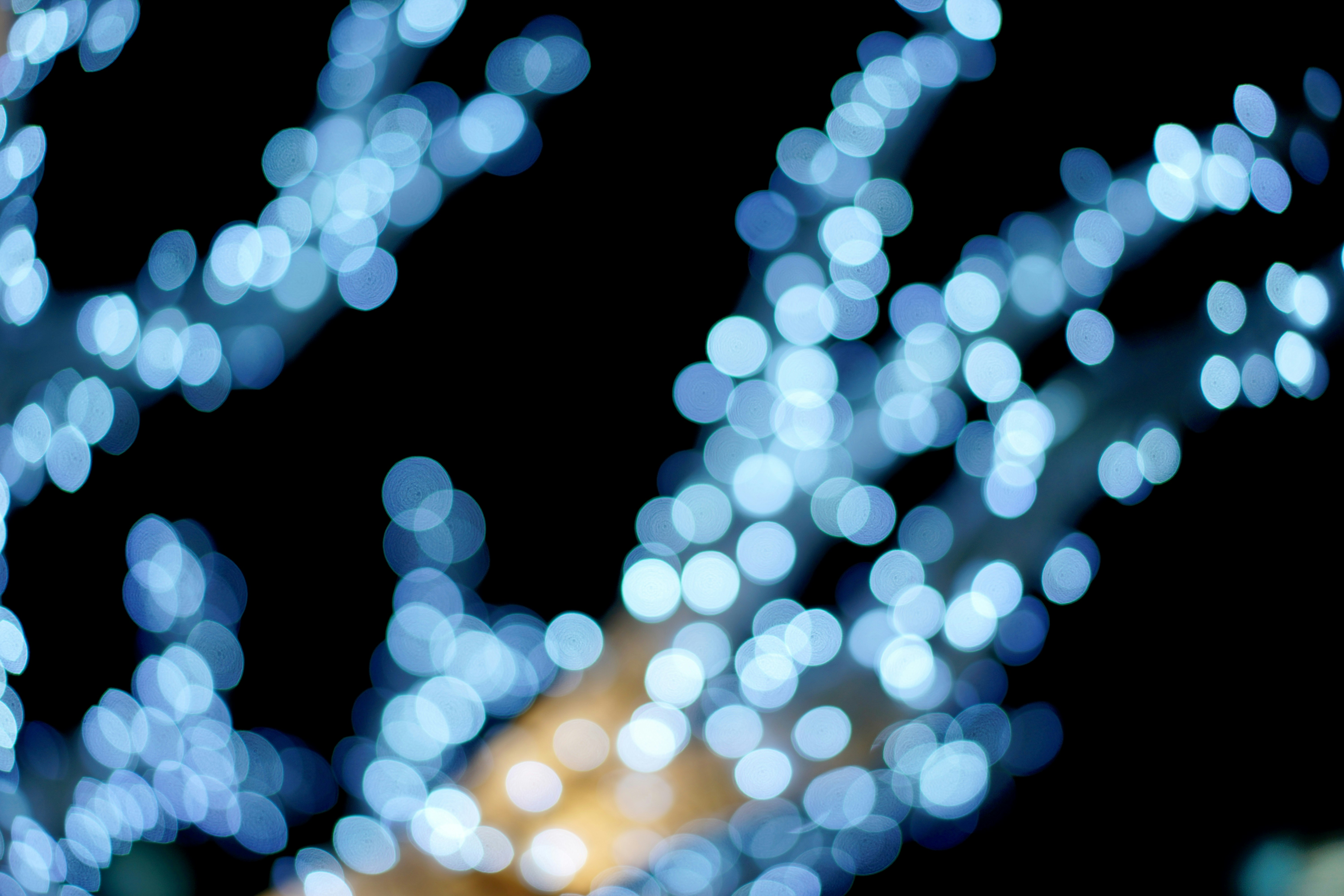 Blue Bokeh String Lights