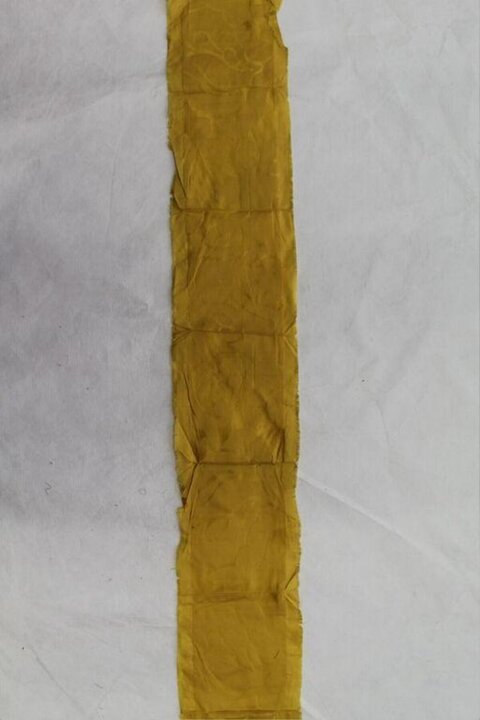 Long Strip of Yellow Fabric