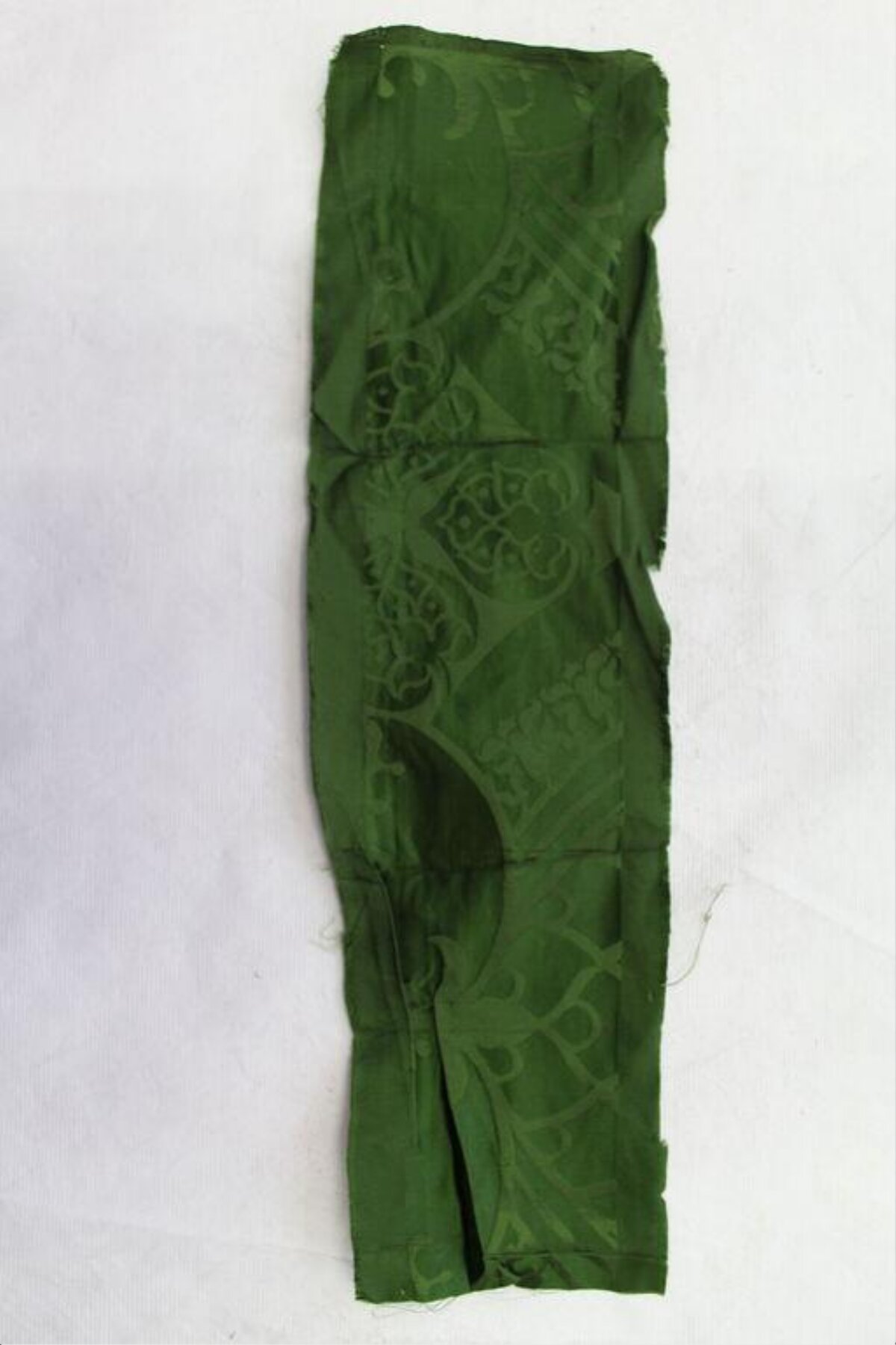 Green Patterned Fabric Scrap