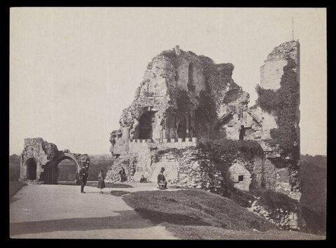 Vintage Photo of Castle Ruins