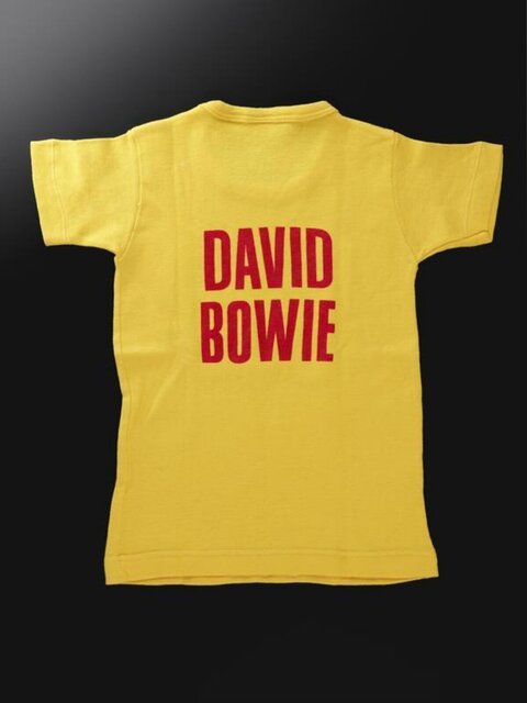 Yellow David Bowie Printed T-shirt