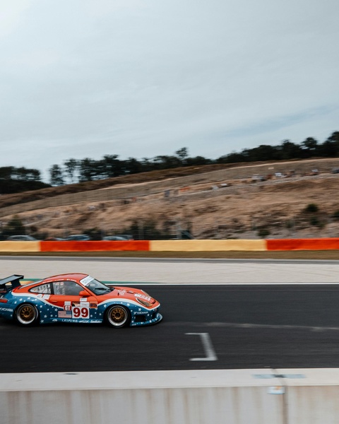 Race Car 99 on Racing Track