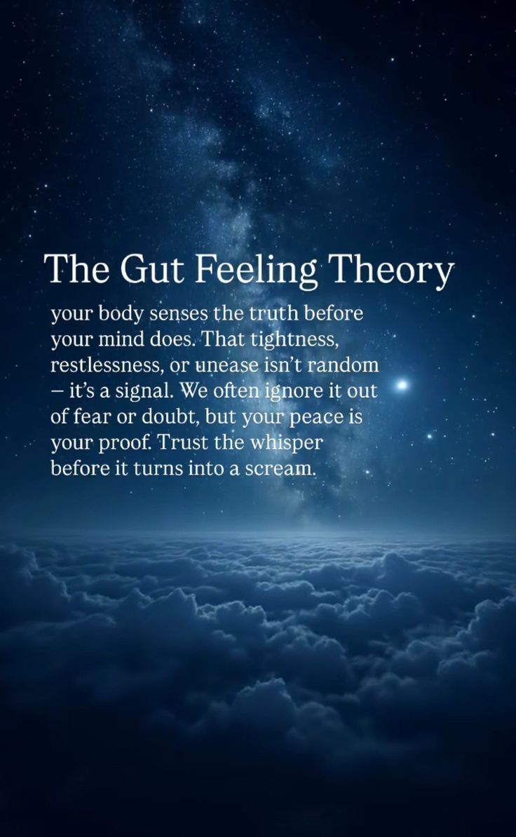 The Gut Feeling Theory Quote