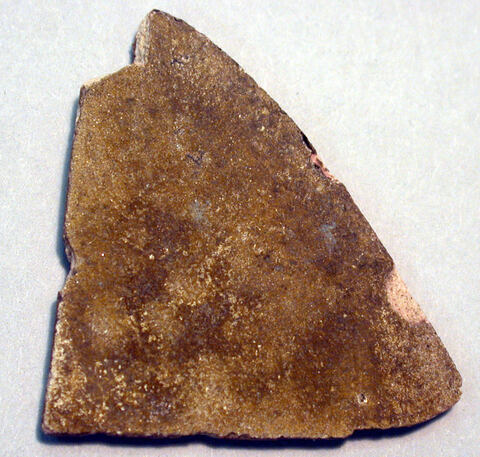 Brown Ceramic Pottery Fragment