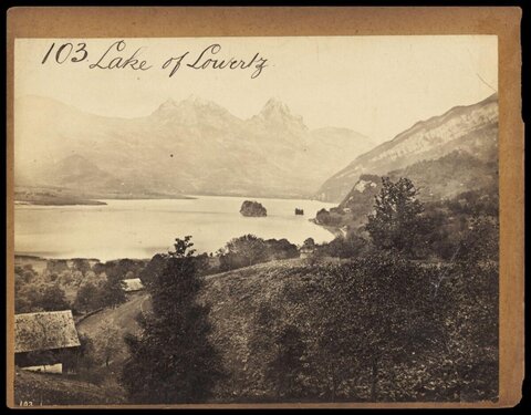 Vintage View of Lake of Lowerz